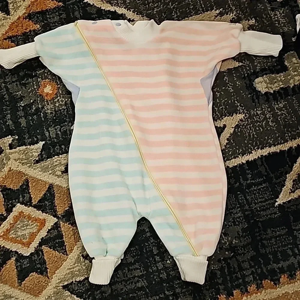 Little me long Sleeve Strips bodysuit